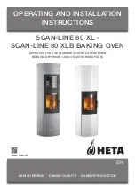 Heta SCAN-LIINE 80 XL Operating And Installation Instructions preview
