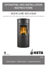 Heta SCAN-LINE 805 AQUA Operating And Installation Instructions preview