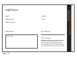 Preview for 15 page of HETCH MTC-1721-HC Safety Instructions