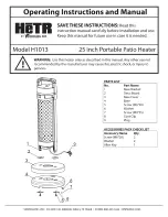 Hetr H1013 Operating Instructions And Manual preview