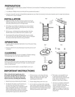 Preview for 2 page of Hetr H1013 Operating Instructions And Manual