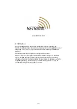 Предварительный просмотр 16 страницы HETRONIC RX 14-HL Installation Instructions Manual