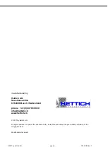 Предварительный просмотр 4 страницы Hettich 1008-00 Operating Instructions Manual