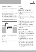 Предварительный просмотр 7 страницы Hettich Easys Operating Instructions Manual