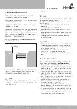 Предварительный просмотр 47 страницы Hettich Easys Operating Instructions Manual