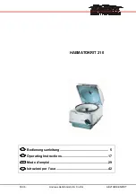 Предварительный просмотр 1 страницы Hettich HAEMATOKRIT 210 Operating Instructions Manual