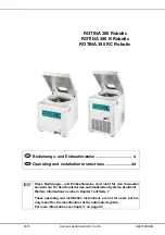 Hettich rotina 380 R Operating And Installation Instructions предпросмотр