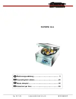 Hettich ROTOFIX 32 A Operating Instructions Manual preview