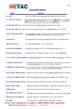 Preview for 7 page of HEVAC ENDEAVOUR V2 User Manual