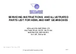 Предварительный просмотр 1 страницы Hewland NMT Servicing Instructions