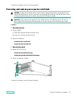 Предварительный просмотр 57 страницы Hewlett Packard Enterprise HPE ProLiant DL385 Gen10 Plus Maintenance And Service Manual