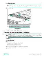 Предварительный просмотр 61 страницы Hewlett Packard Enterprise HPE ProLiant DL385 Gen10 Plus Maintenance And Service Manual