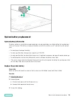 Предварительный просмотр 104 страницы Hewlett Packard Enterprise HPE ProLiant DL385 Gen10 Plus Maintenance And Service Manual