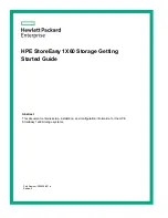 Preview for 1 page of Hewlett Packard Enterprise StoreEasy 1X60 Getting Started Manual