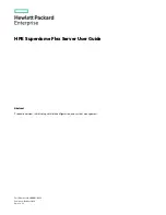 Preview for 1 page of Hewlett Packard Enterprise Superdome Flex User Manual