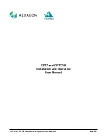 Предварительный просмотр 1 страницы Hexagon CPT7 Installation And Operation User Manual