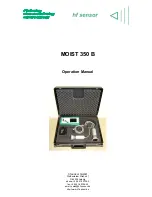 hf sensor MOIST 350 B Operation Manual предпросмотр