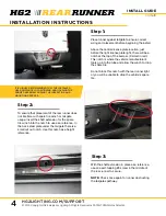 Preview for 4 page of HG2 REAR RUNNER Install Manual