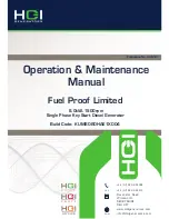 HGI Generators KUMS080HAE1X004 Operation & Maintenance Manual предпросмотр