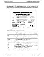 Preview for 6 page of HGI Generators KUMS080HAE1X004 Operation & Maintenance Manual