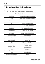 Preview for 3 page of HGLRC Arrow3 6S Manual