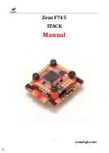 HGLRC Zeus F745 STACK Manual предпросмотр