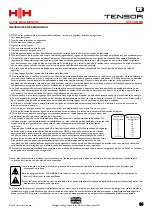 Preview for 16 page of HH Electronics Tensor TRM-1201 Owner'S Manual