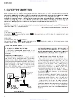 Предварительный просмотр 2 страницы HHB CDR-850 Service Manual