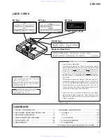 Предварительный просмотр 3 страницы HHB CDR-850 Service Manual