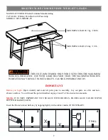 Предварительный просмотр 2 страницы HHG Thomasville Whitney 48in Desk with Powerstrip SPLS-WH48D-TV Manual