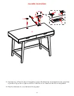 Предварительный просмотр 11 страницы HHG Thomasville Whitney 48in Desk with Powerstrip SPLS-WH48D-TV Manual