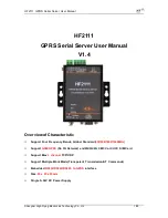 Предварительный просмотр 1 страницы Hi-flying HF211 User Manual