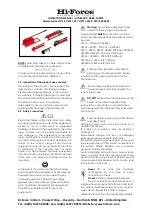 Предварительный просмотр 1 страницы Hi-Force ALUMINIUM HP211 Instruction Manual