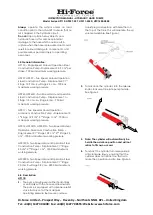 Предварительный просмотр 2 страницы Hi-Force ALUMINIUM HP211 Instruction Manual