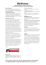 Preview for 6 page of Hi-Force ALUMINIUM HP211 Instruction Manual