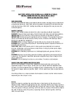 Preview for 1 page of Hi-Force BC18X Operating Instructions