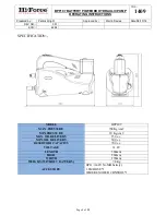 Hi-Force BPP107 Operating Instructions Manual preview