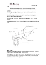 Предварительный просмотр 1 страницы Hi-Force BW BACKUP WRENCH Operating Instructions