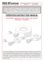 Preview for 1 page of Hi-Force HVL Series Operating Instructions Manual