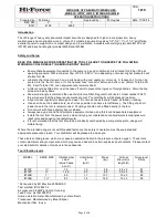 Preview for 1 page of Hi-Force IW13P Operating Instructions