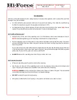 Preview for 8 page of Hi-Force JCS Series Operating Instructions Manual