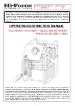 Предварительный просмотр 1 страницы Hi-Force Premium TPA-A Series Operating Instructions Manual