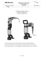 Preview for 1 page of Hi-Force TWE Series Operating Instructions Manual