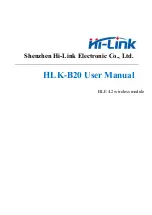 Hi-Link HLK-B20 User Manual предпросмотр