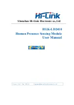 Предварительный просмотр 1 страницы Hi-Link HLK-LD2410 User Manual