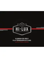 Предварительный просмотр 1 страницы Hi-Lux PHENOM ED FIELD FLATTENED Instructional Manual