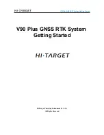 Предварительный просмотр 1 страницы Hi-Target V90 Plus Getting Started