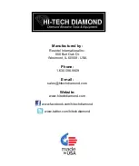 Preview for 16 page of Hi-Tech Diamond All-U-Need Instruction Manual