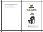 Hi-Tech Juice Presso Classic User Manual preview