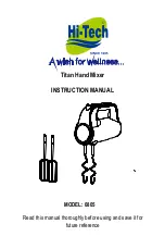 Hi-Tech Titan 0805 Instruction Manual preview